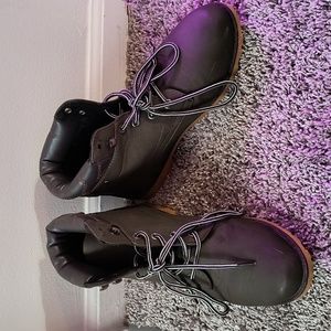 Dark Green Boots